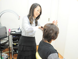 ご来店・ウィッグ装着・お渡し・お支払い